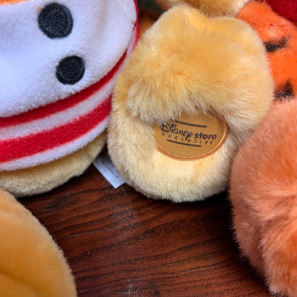 Disney Store Exclusive Christmas Holiday Winnie the Pooh Plush Toys Set of 3 - Picture 8 of 12
